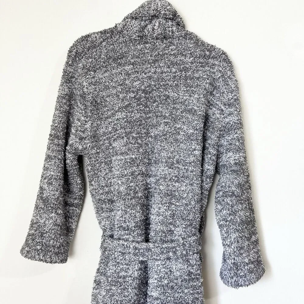 Barefoot Dreams Cozy Chic Grey Long Robe Size 1